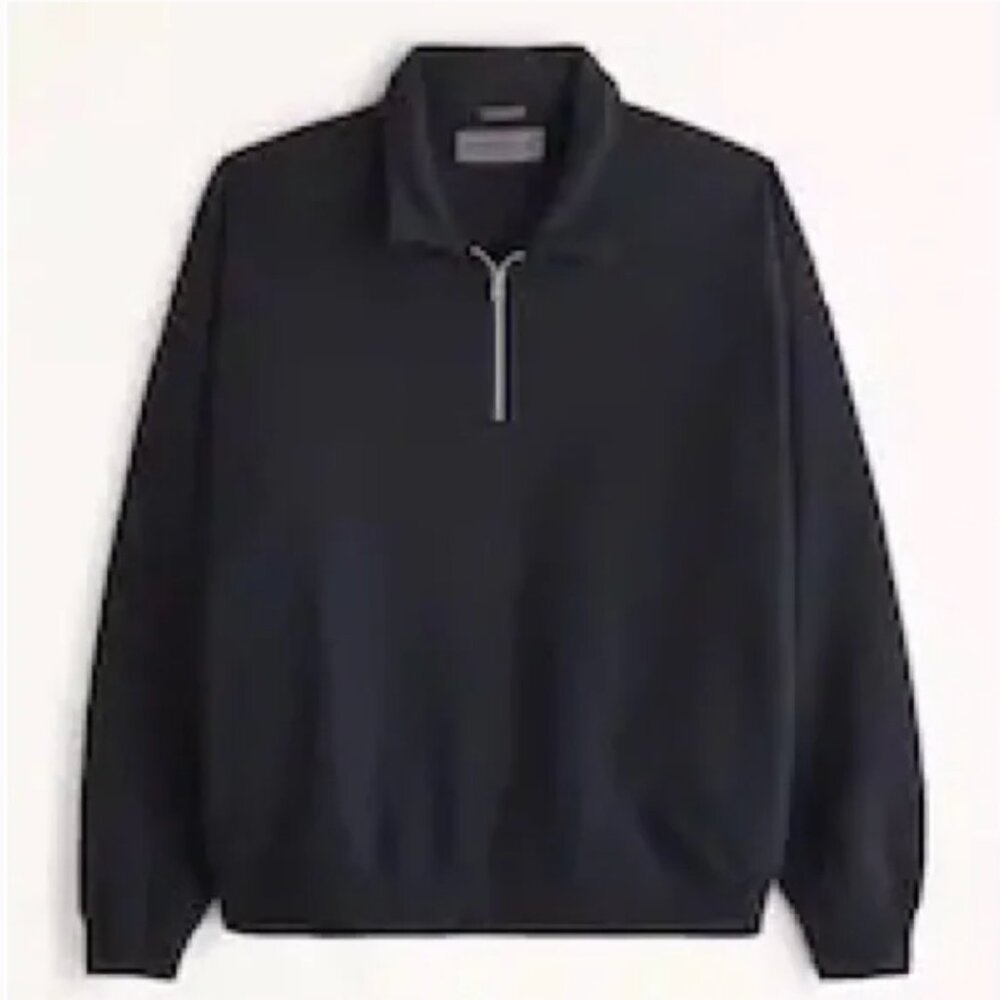 Abercrombie Oversized Quarter Zip Sweater Sweatshirt